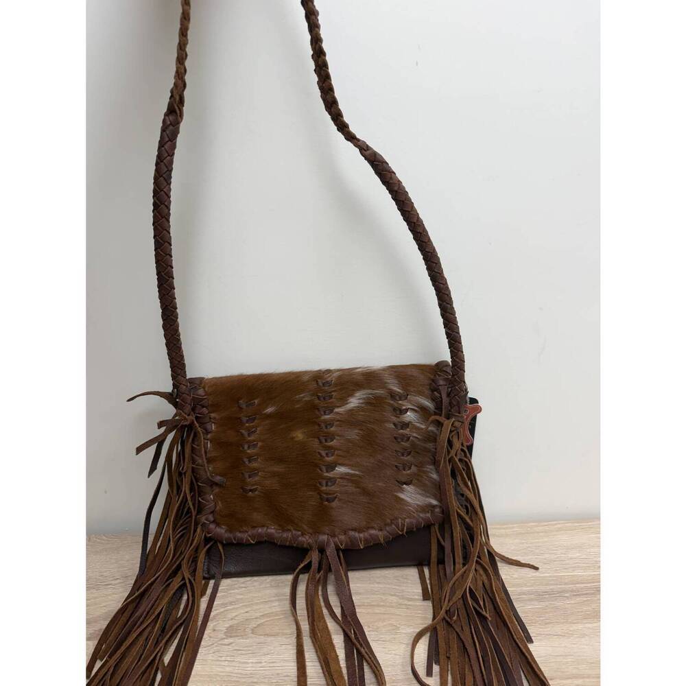 NEW AMERICAN DARLING women's clutch crossbody bag in brown